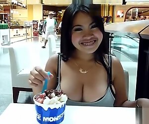 Huge natural tits on this Thai girl