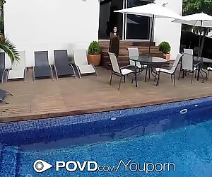 HD POVD - Lexi Dona gets frisky with her man by the pool