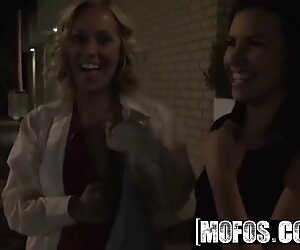 Two sluts (Danica Dillon, Nicole Aniston) get picked up share a dick - Mofos