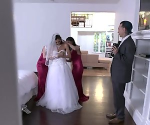 Fantastisk bryllup fanden med gianna dior & brudepiger første personers synsvinkel