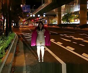 Japanese chubby girl public flashing slide show4