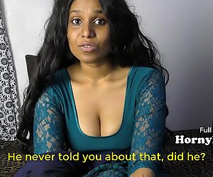 Скучающая индийское домохозяйка выпрашивает три суммы (английское subs)