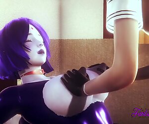 3D hentai - holló boobjob és ujjazás - japán manga anime pornó