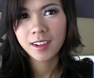 Small Titted Asian Sucks a Hard Penis
