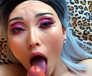 Stepsister can't stop being jealous of a new girl FACIAL CUMSHOT